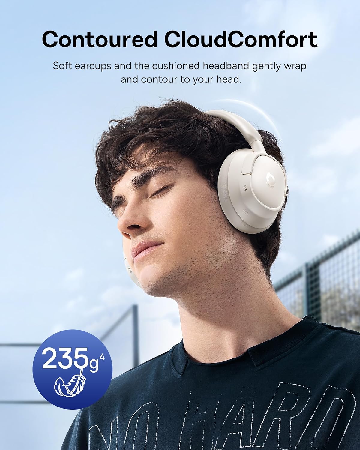 Detalle 2 de Baseus Bass BH1 NC 80H wireless headphones