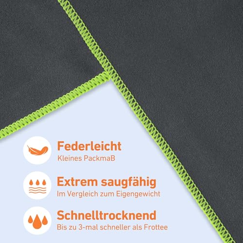 Thumbnail 1 de Jokisa Mikrofaser Handtuch-Set 2 Stück (180x90 cm + 100x50 cm) – Schnell trocknend, vielseitig einsetzbar