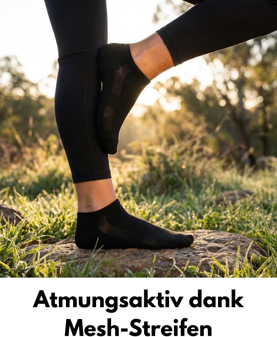 Detalle de Sockenkauf24 10 Paar Sneaker Socken Herren Damen Baumwolle mit Mesh-Streifen – atmungsaktiv und langlebig