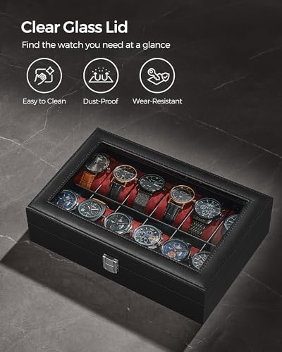 Thumbnail 3 de SONGMICS Watch Box with 12 Slots JWB120R01