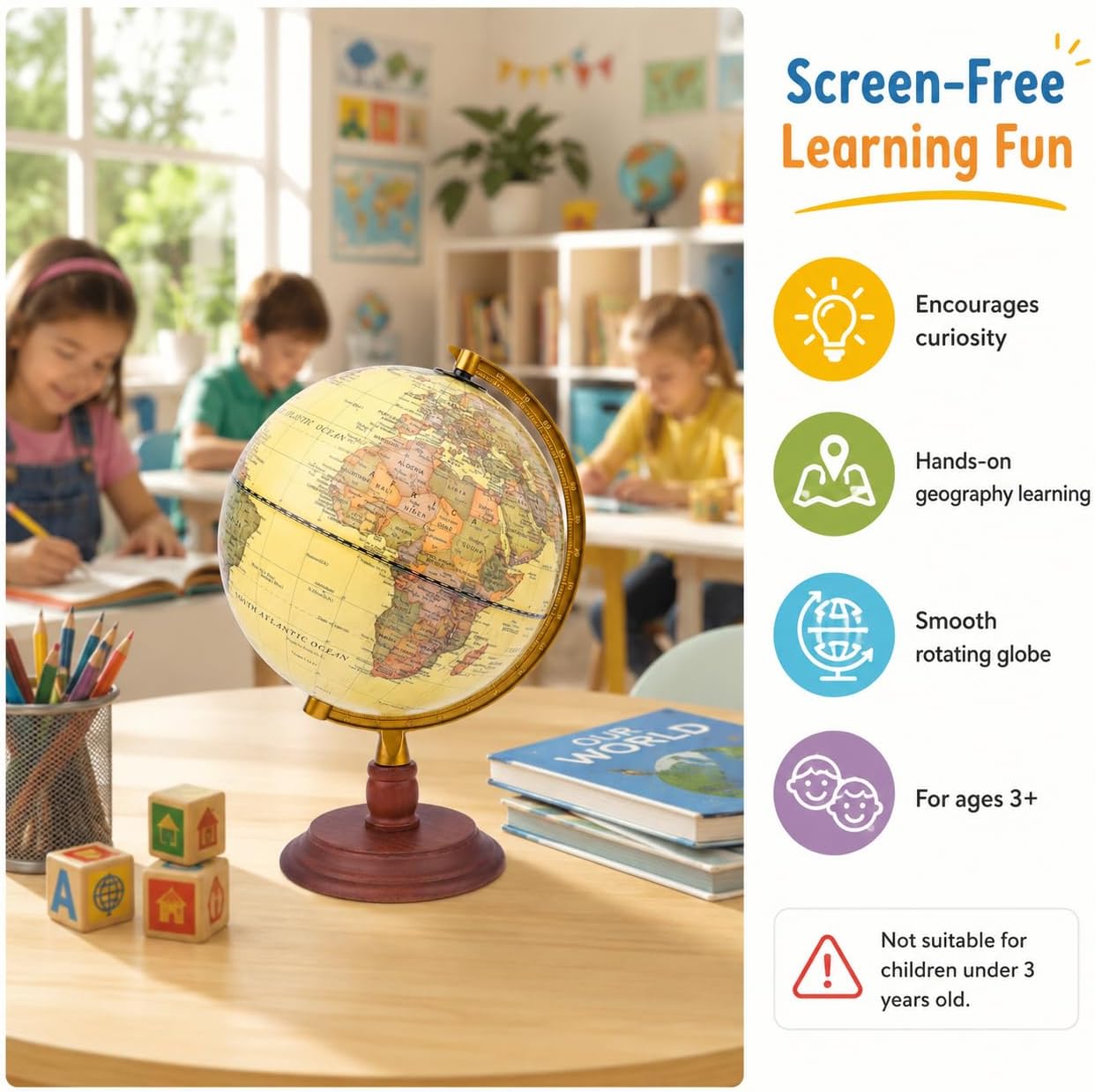 Detalle 2 de EXERZ World Globe, 20 cm