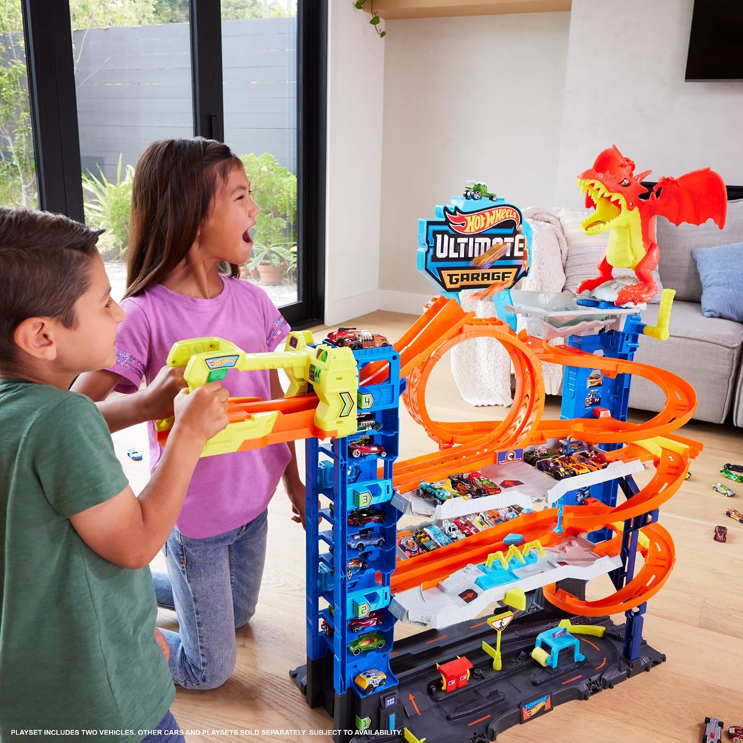 Detalle 2 de Hot Wheels Let’s Race Garage 4 levels