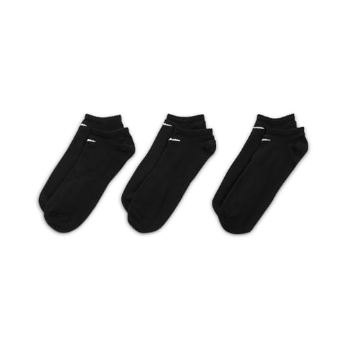 Detalle de Nike Everyday Men's Socks (Pack of 3) – Black/White, XL