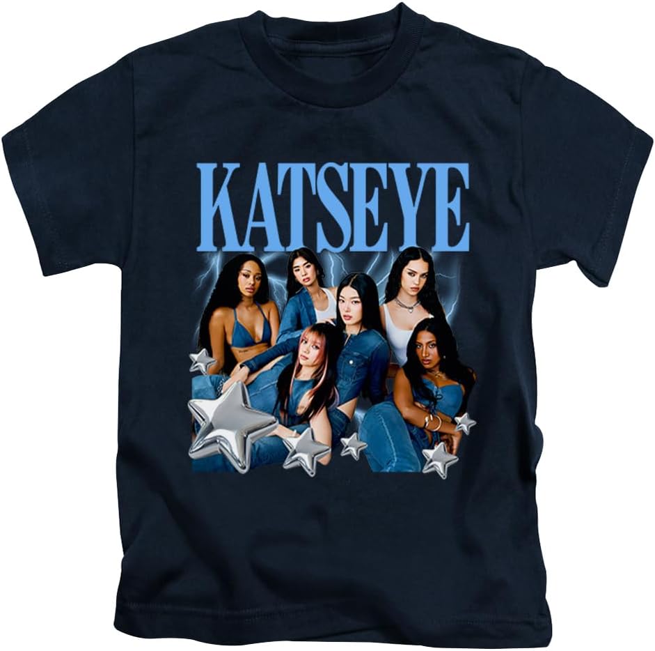 Detalle de New Spirit Original Katseye pop tee T-shirt (unisex) in 100% cotton