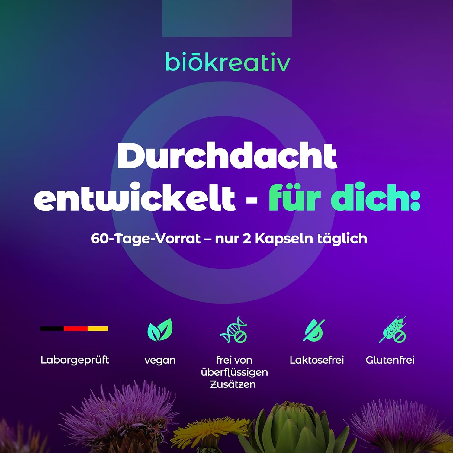 Thumbnail 6 de Biōkreativ Mariendistel Leberfunktion Komplex 120 Kapseln