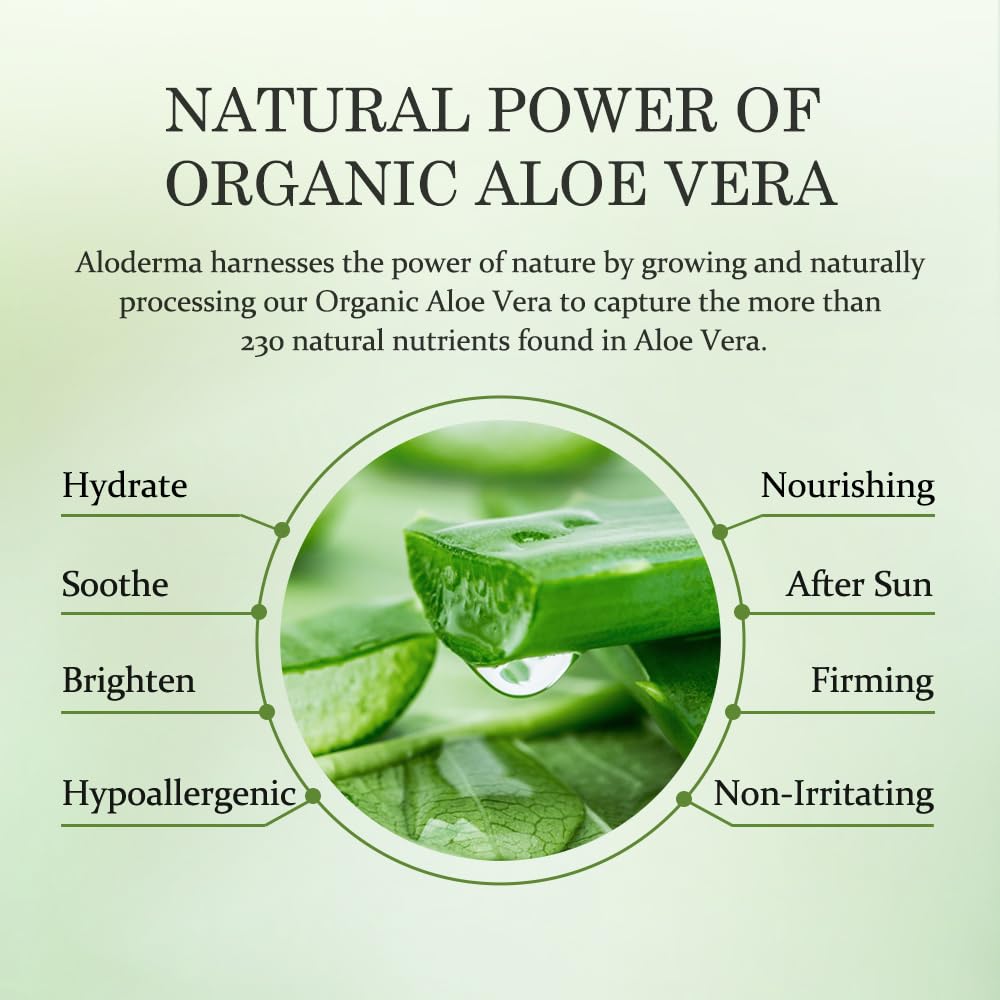 Thumbnail 3 de Aloderma Aloe Vera Gel — 99% Organic, Made Within 12 Hours of Harvest, 10.6oz Pump Bottle