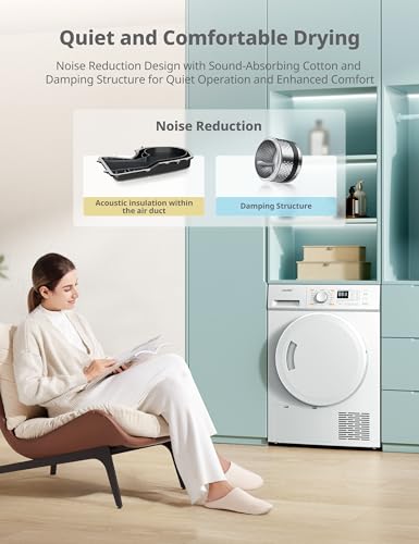 Thumbnail 6 de COMFEE' 8kg Heat Pump Tumble Dryer – White, A+ Energy Class