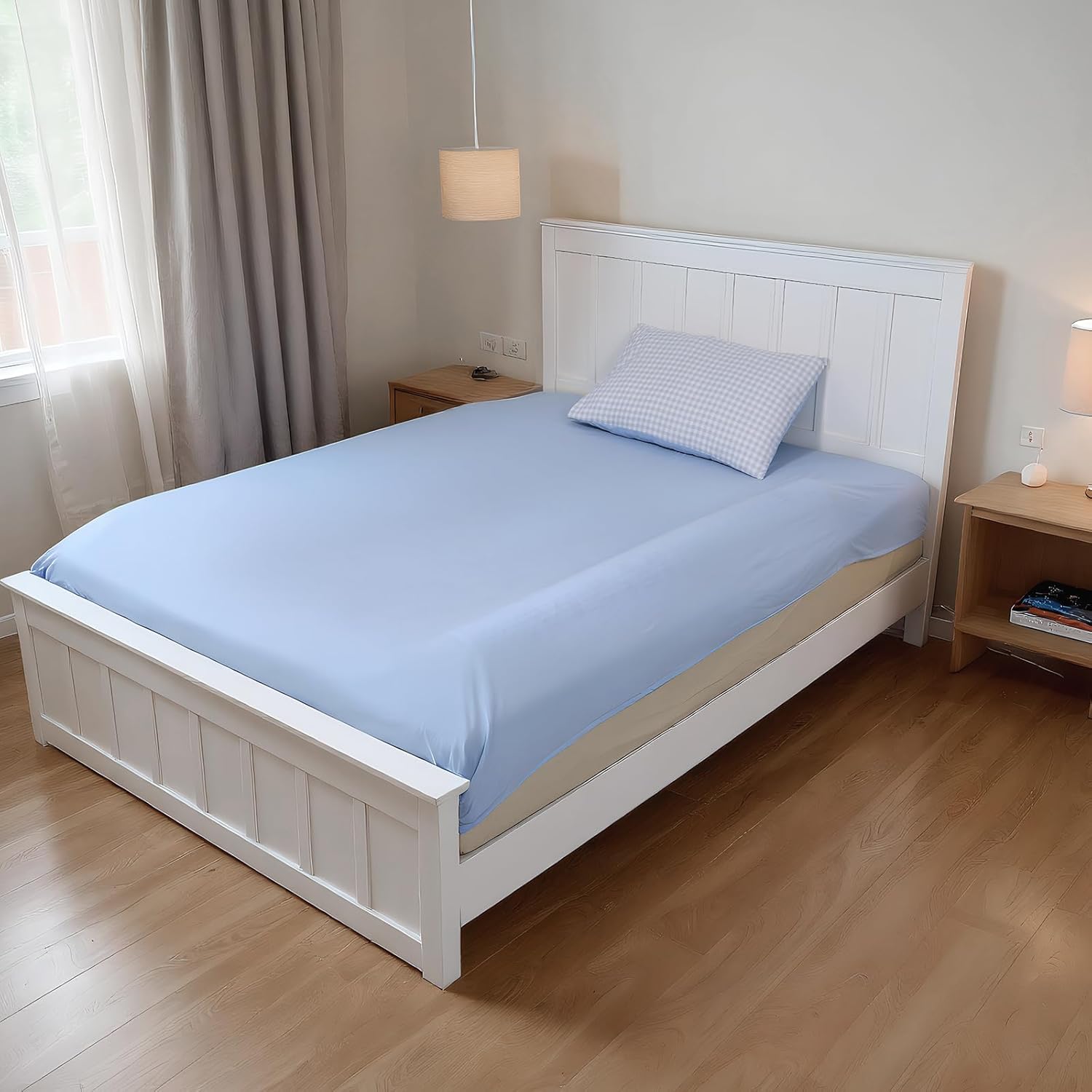 Detalle de HAVARGO Bettgitter Bettkantenschutz für Babybett 132 cm – Weiche Umrandung mit waschbarem Bezug