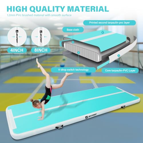 Thumbnail 1 de AKSPORT Gymnastics Air Mat Inflatable Tumble Track 🏃♀