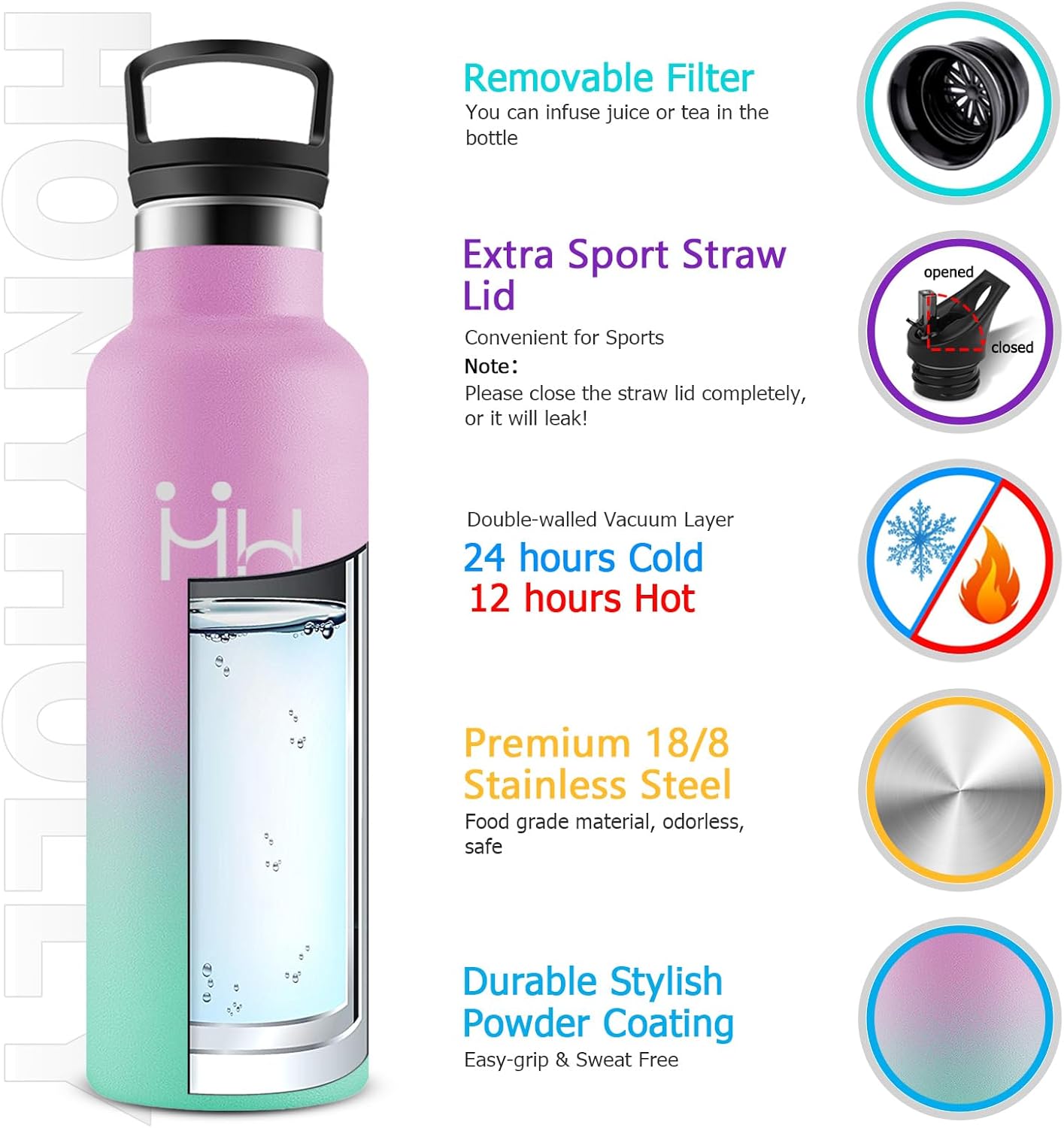 Thumbnail 1 de JAPORIA Borraccia Termica Bambini 500ml