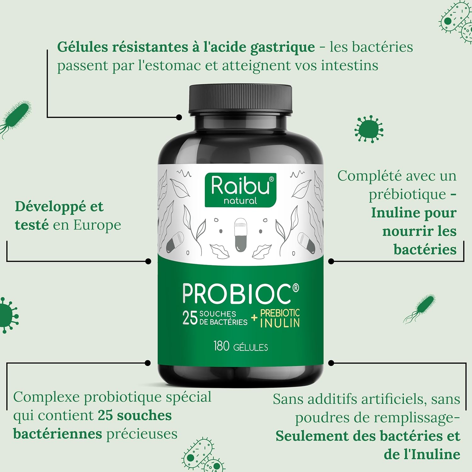 Thumbnail 2 de Probiotique Flore Intestinale 60 Md UFC/Jour