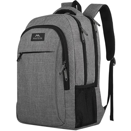 Thumbnail 9 de MATEIN Mochila Portátil 15.6" Hombre Gris – gran capacidad y seguridad para viaje y trabajo