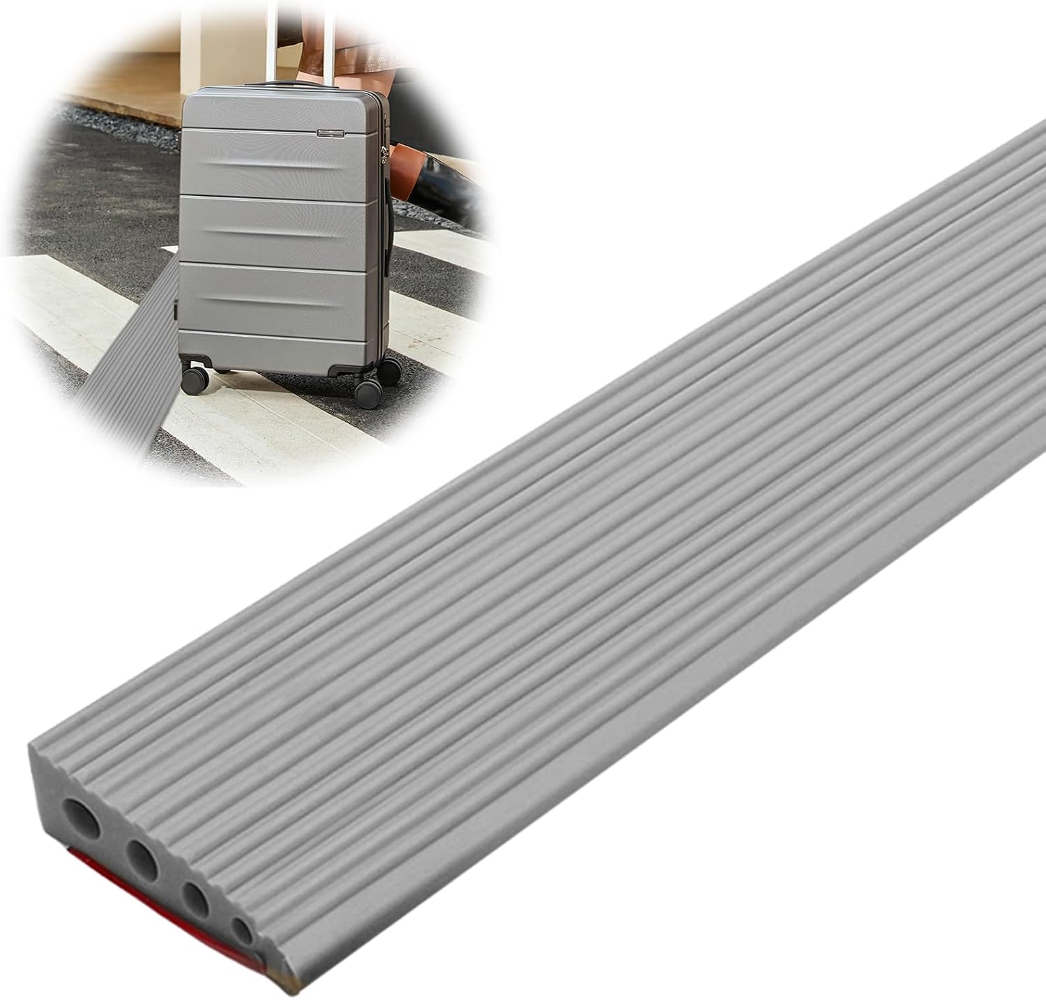 Schwellenrampe 100 cm für Rollstuhl, 500 kg