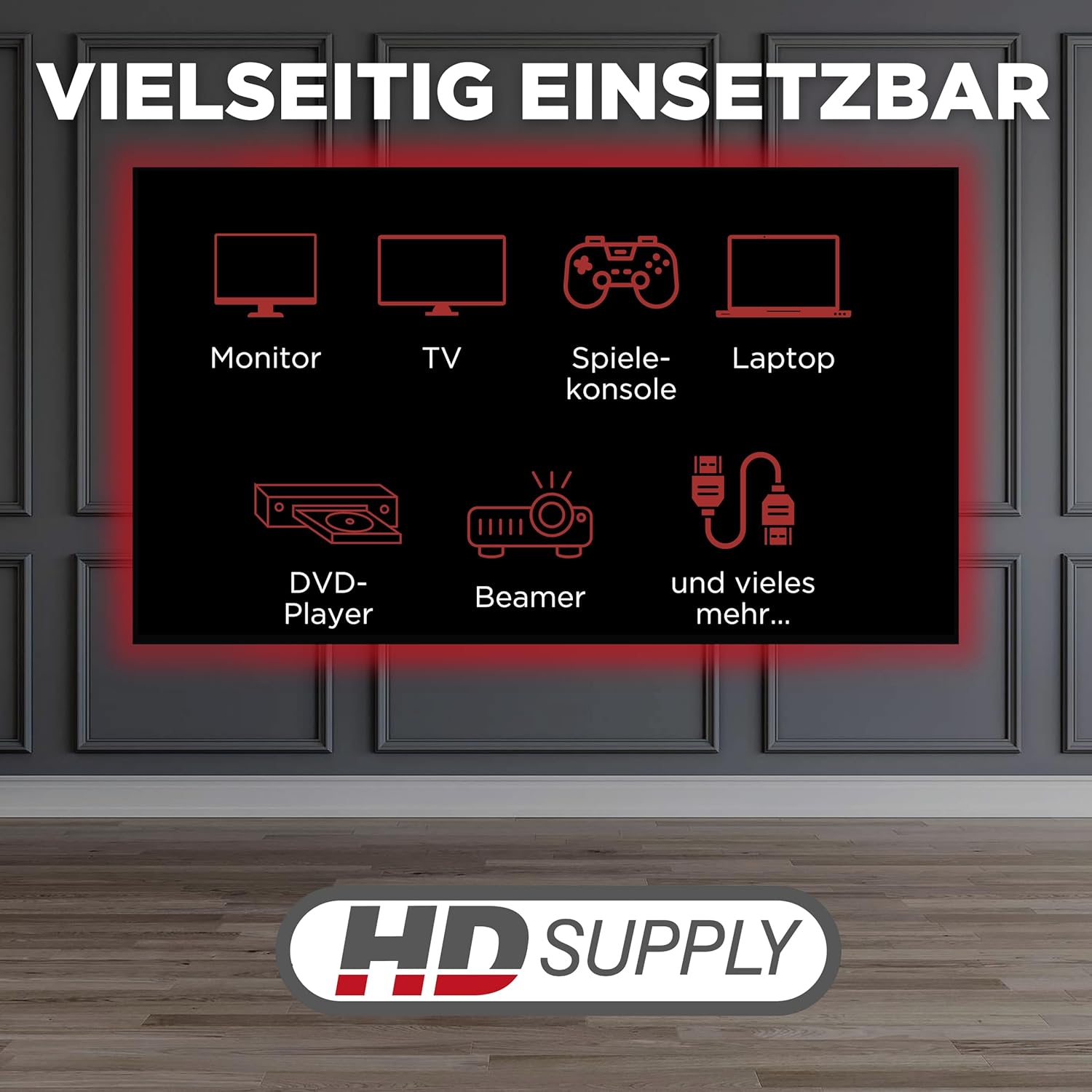 Thumbnail 3 de HDSupply Standard Speed HDMI/DVI Kabel 10,0 m (HDMI-A auf Single-Link DVI-D 18+1), doppelt geschirmt, vergoldet