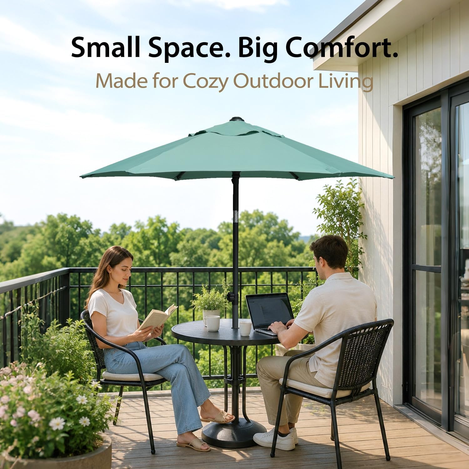Thumbnail 4 de AMMSUN Patio Umbrella, 6 ft