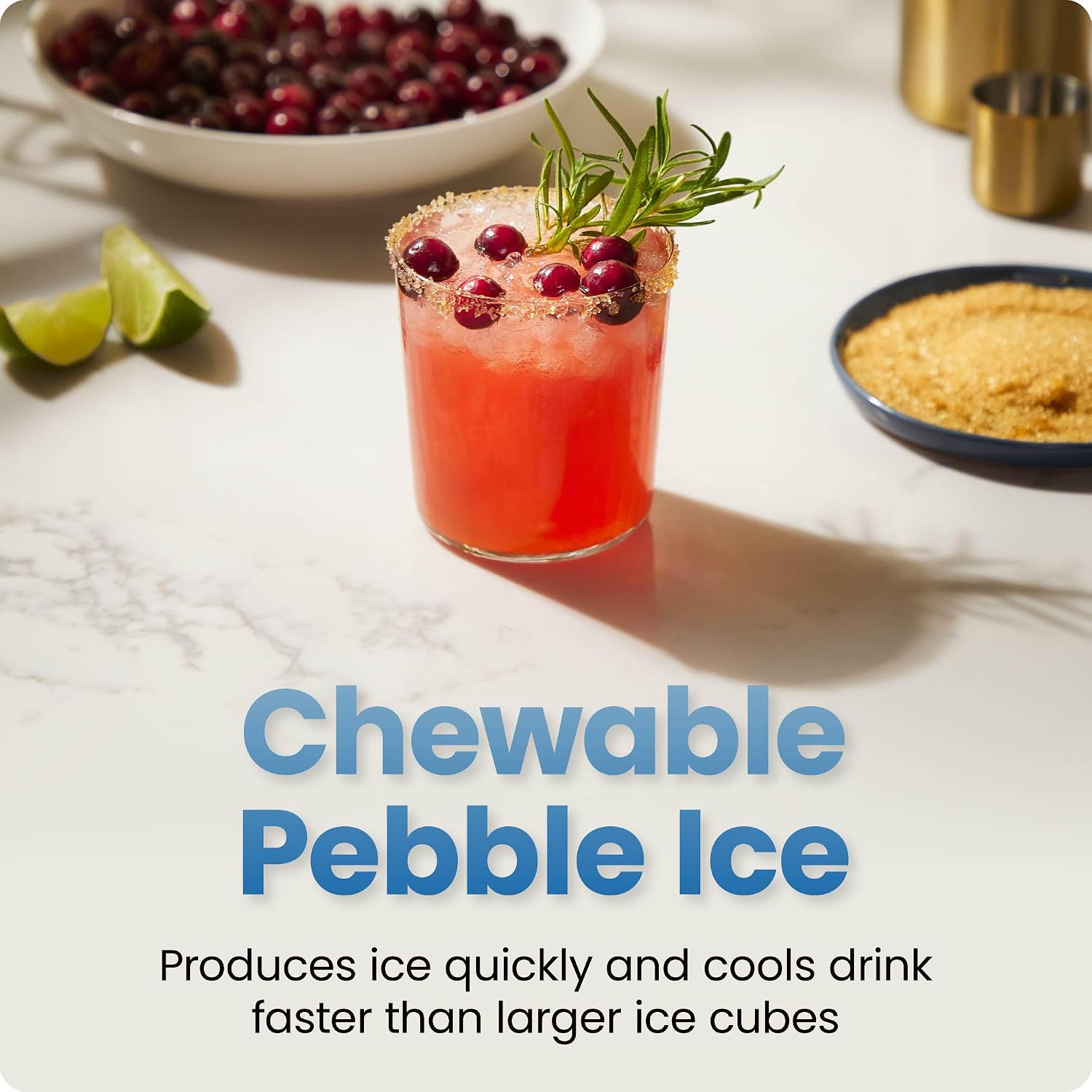 Detalle de Iceman RJ56-PB-V2 Pebble Ice Maker, 26 lb/day, 8-Minute First Batch