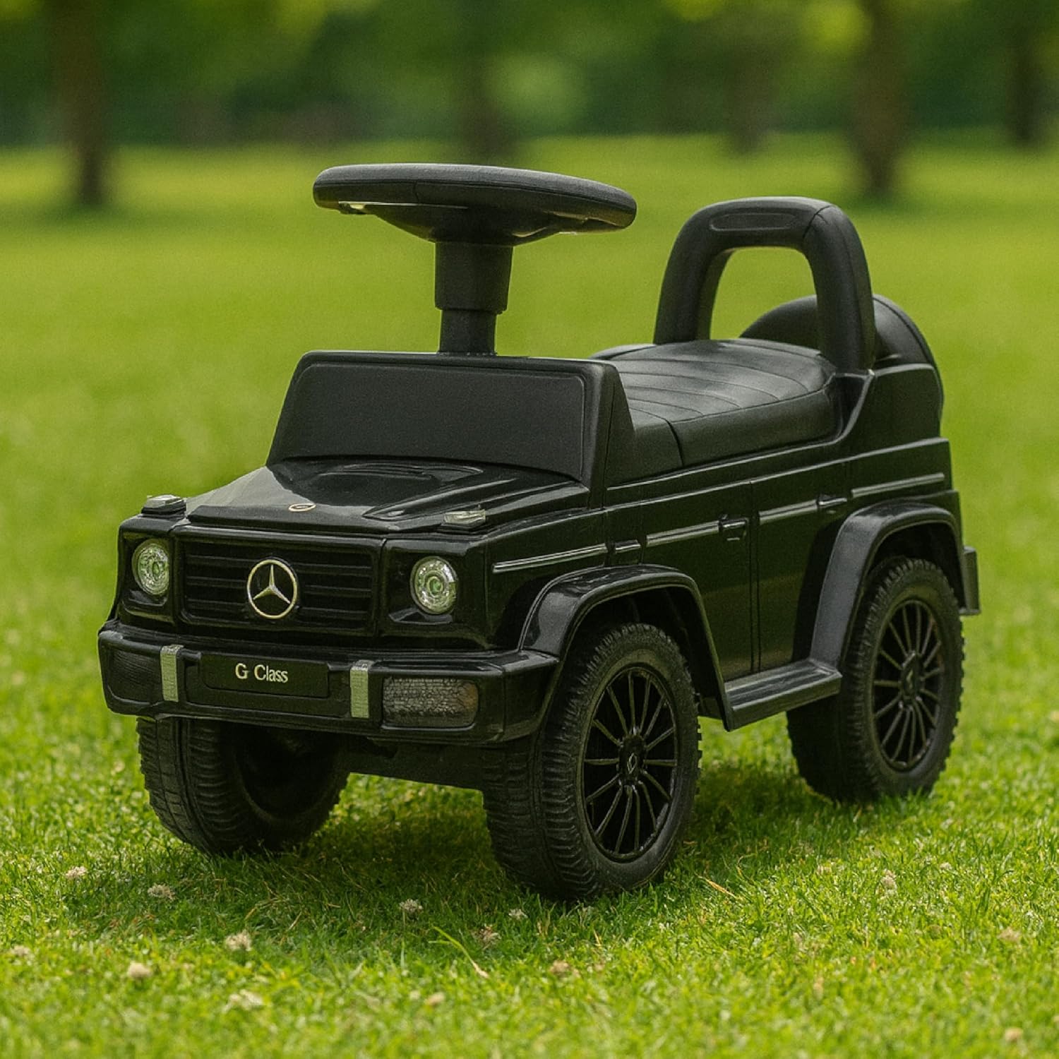 Thumbnail 6 de Baroni Toys SUV Mercedes Ride-On pour Enfants 1–4 ans – phares LED, sons réalistes et rangement