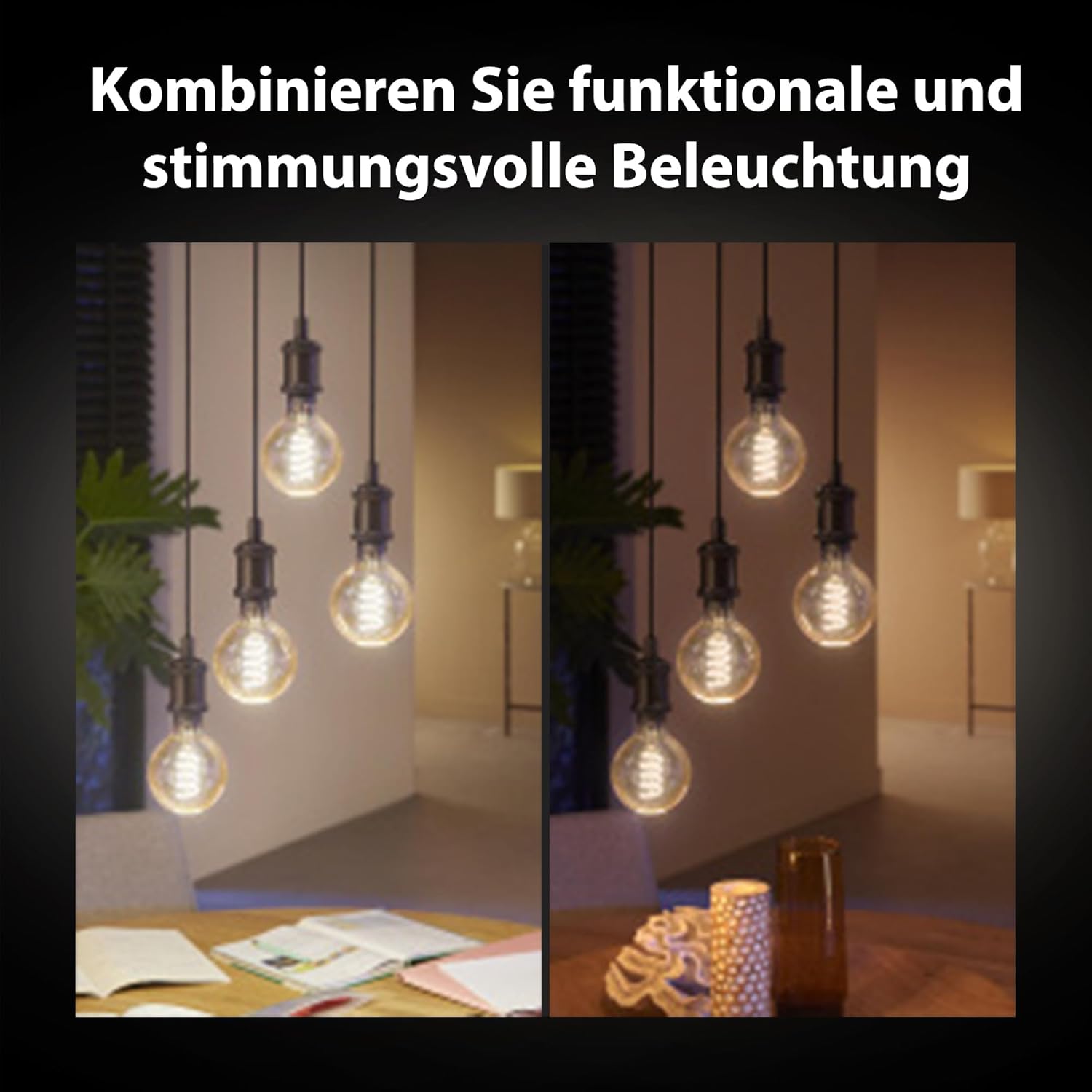 Thumbnail 2 de Philips Hue White Ambience E27 Standard Filament 7 W, dimmbar (Warm- bis Kühlweiß) – 3er-Set