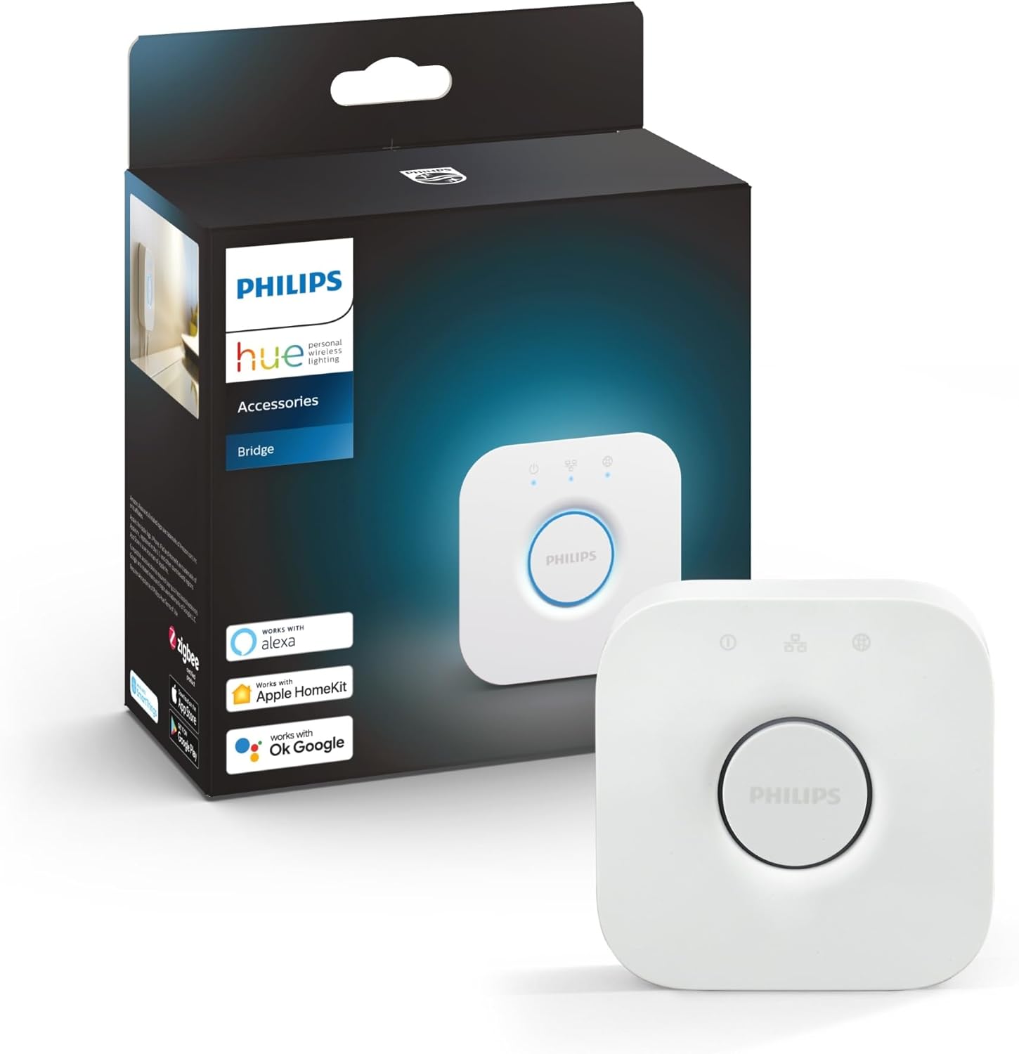 Thumbnail 1 de Philips Hue Bridge 2.0 — Hub central pour un éclairage intelligent connecté