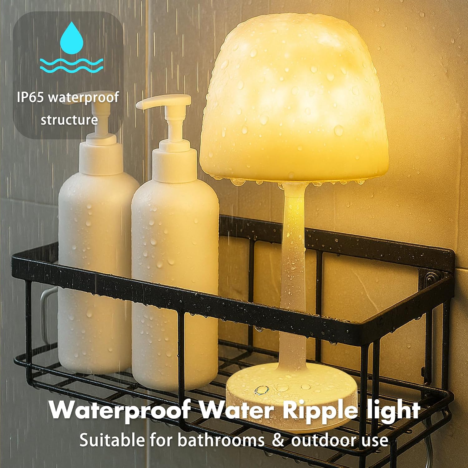 Detalle de Lazukes BG0009A1 Waterproof Shower Lamp with Ocean Wave Projector & Remote