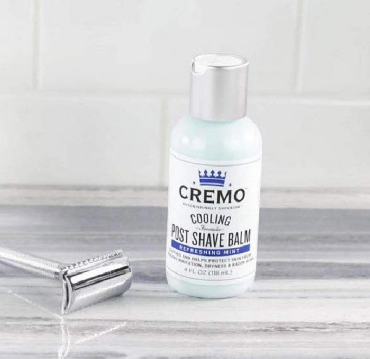 Detalle de CREMO Cooling Baume Après-Rasage Raffraîchissant pour Homme – 118 ml