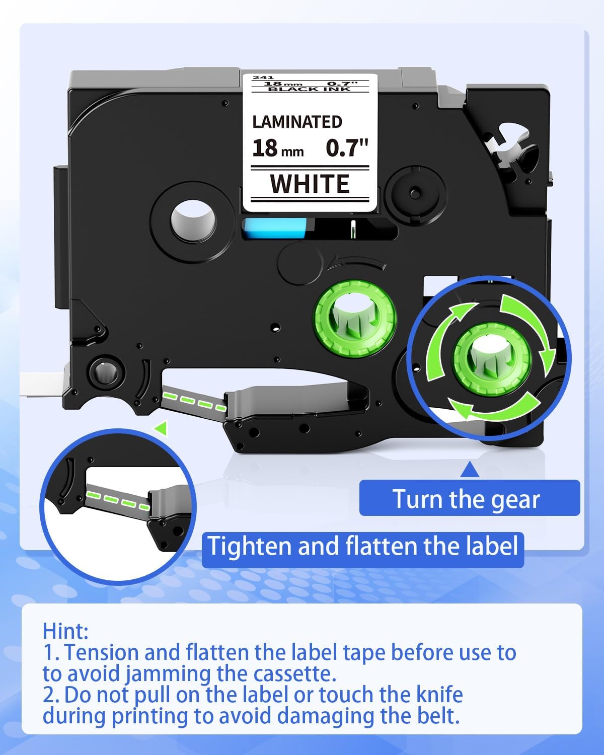 Detalle de Fimax TZe-241 Schriftband 18 mm Ersatzband