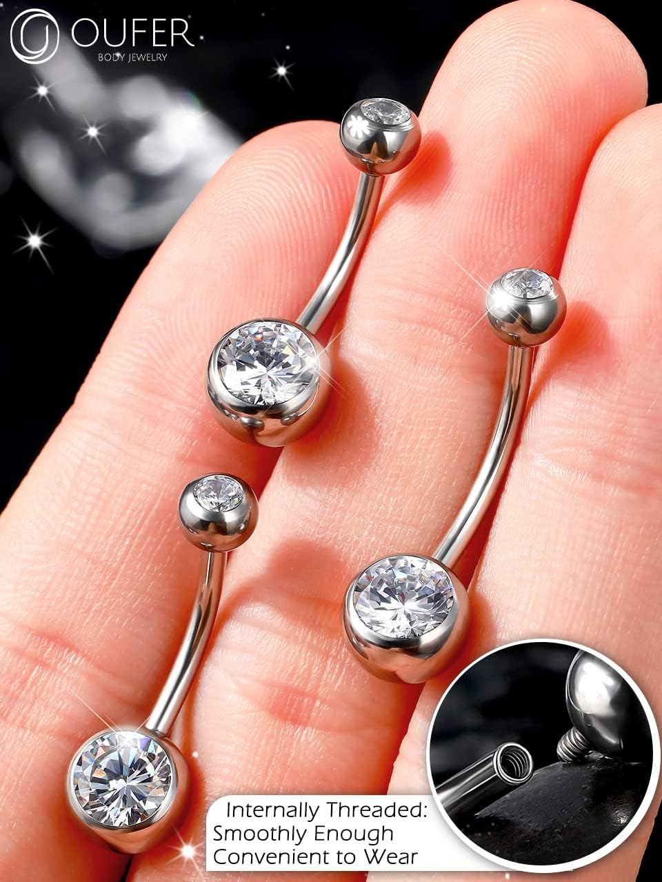 Thumbnail 2 de OUFER piercing nombril 10–16 mm 316L