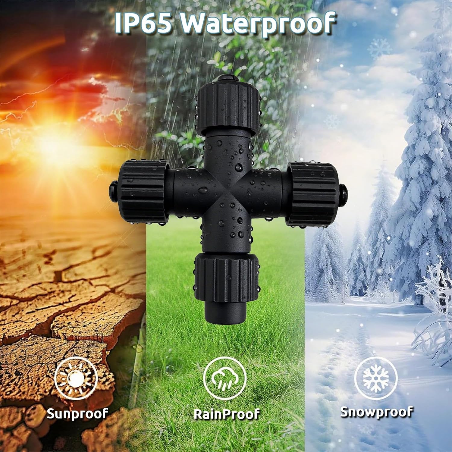 Thumbnail 5 de Joycome 2 Pack 1-to-3 Christmas light splitter 🎄