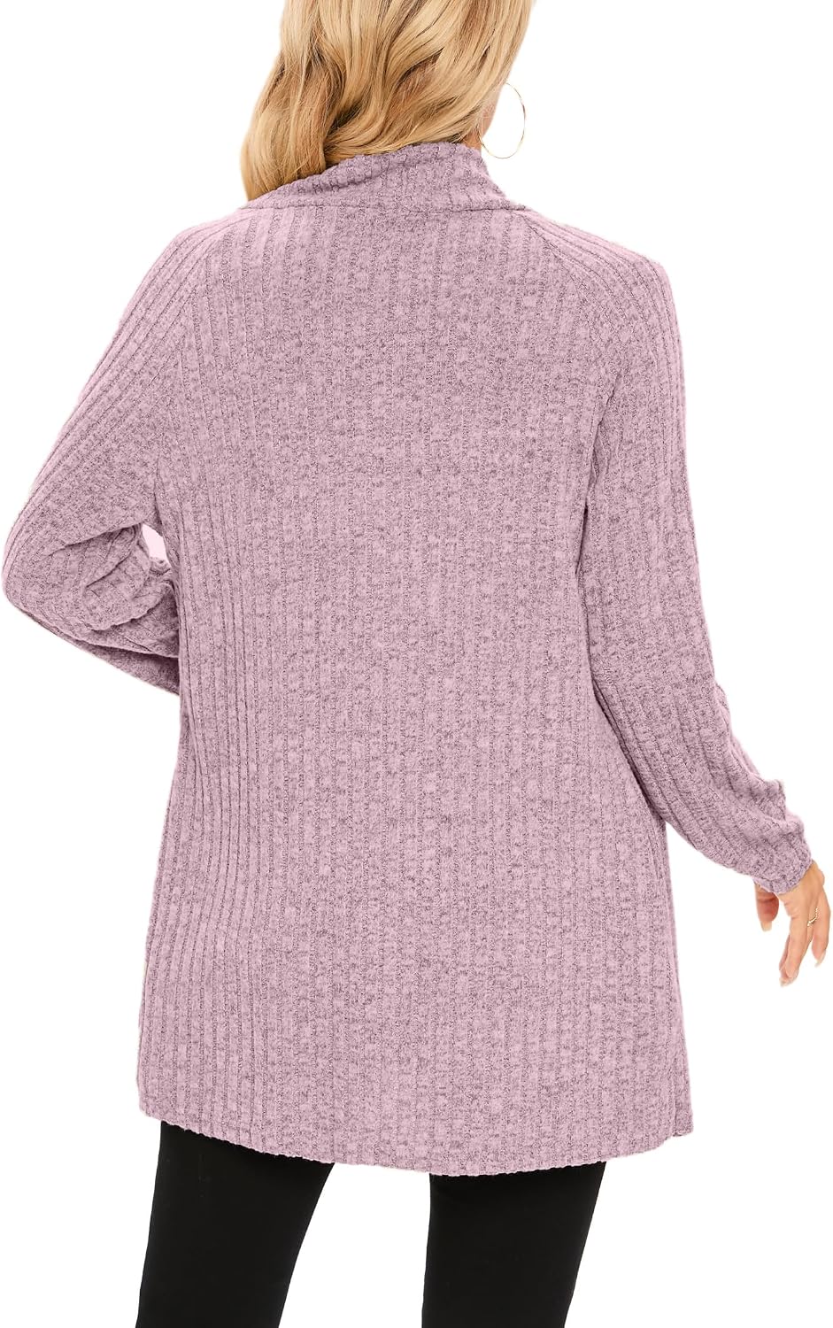 Thumbnail 4 de iChunhua Women's Casual Oversized Raglan Sleeve Cardigan with Pockets