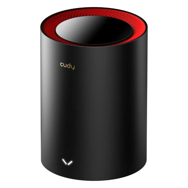 Detalle de Cudy M3000: Sistema Mesh Wi‑Fi 6 AX3000 de doble banda (1 unidad) para hogar seguro