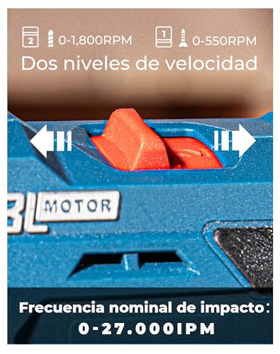 Detalle de Dong Cheng taladro percutor a batería 20V 50Nm con 2x2,0Ah y 13mm
