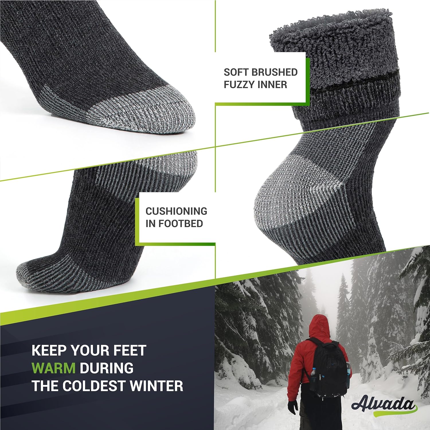 Detalle 2 de Alvada Wool Socks for Winter