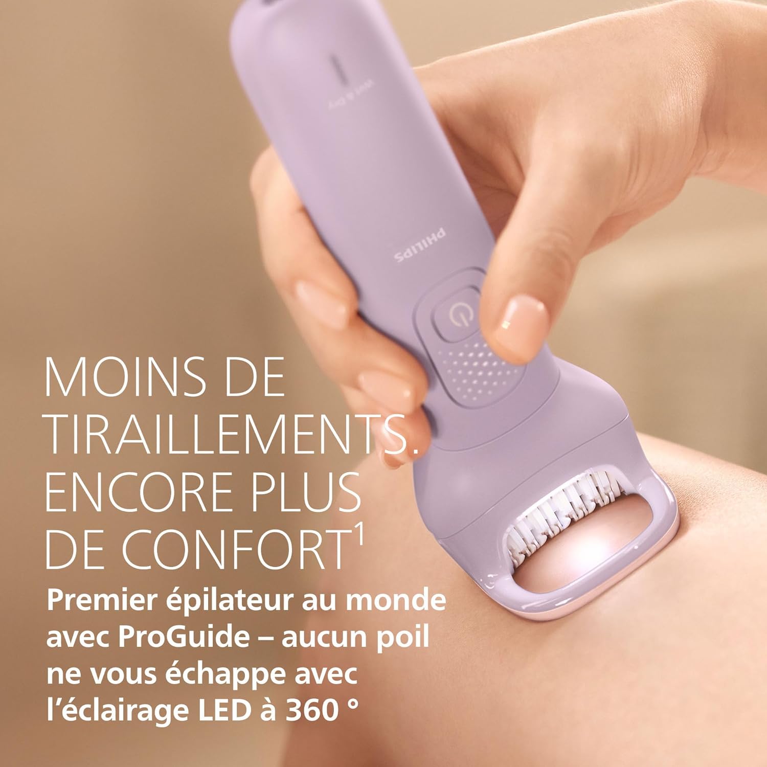 Thumbnail 2 de Philips Épilateur série 9000 sans fil BRE729/00 – épilation corps, visage et maillot avec ProGuide