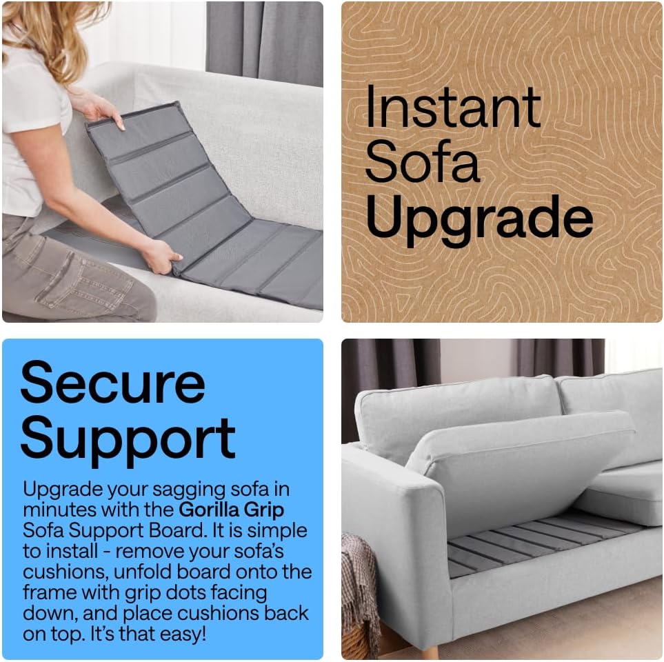 Detalle de GORILLA GRIP Couch Support Board 70 in 🛋