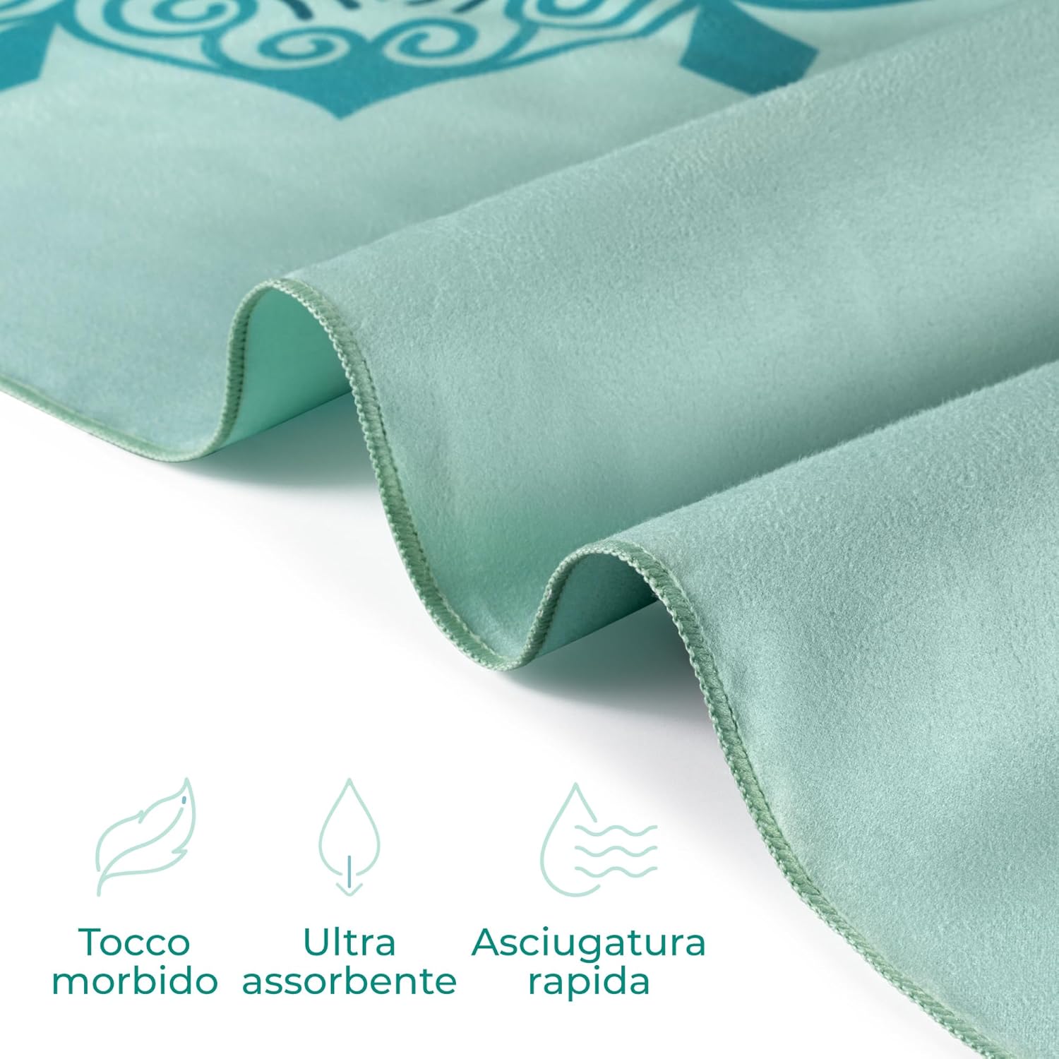 Detalle 2 de ZENACROSS Zenacross telo mare microfibra 180x90