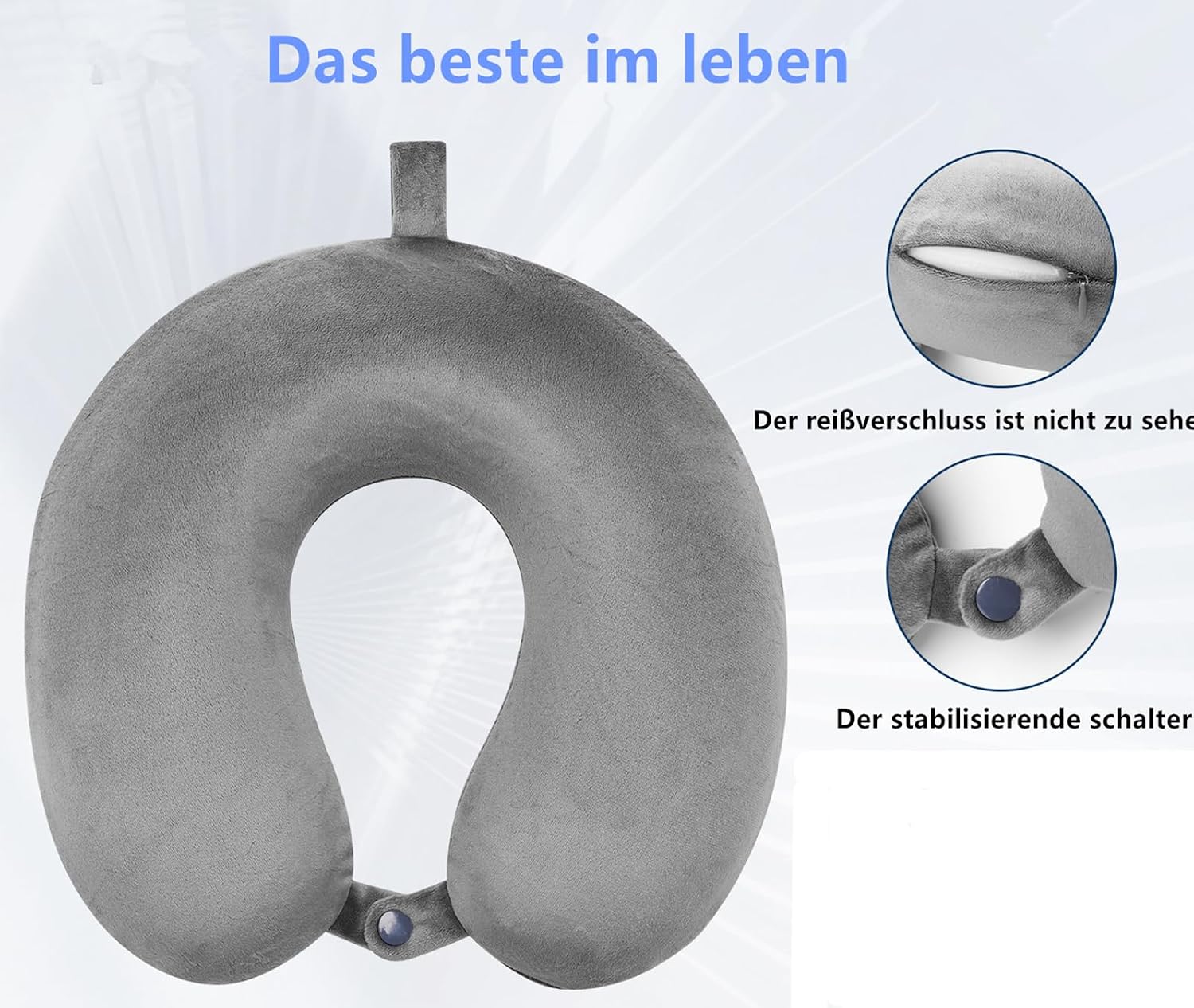Thumbnail 4 de kierain Travel Pillow Memory Foam Neck Pillow