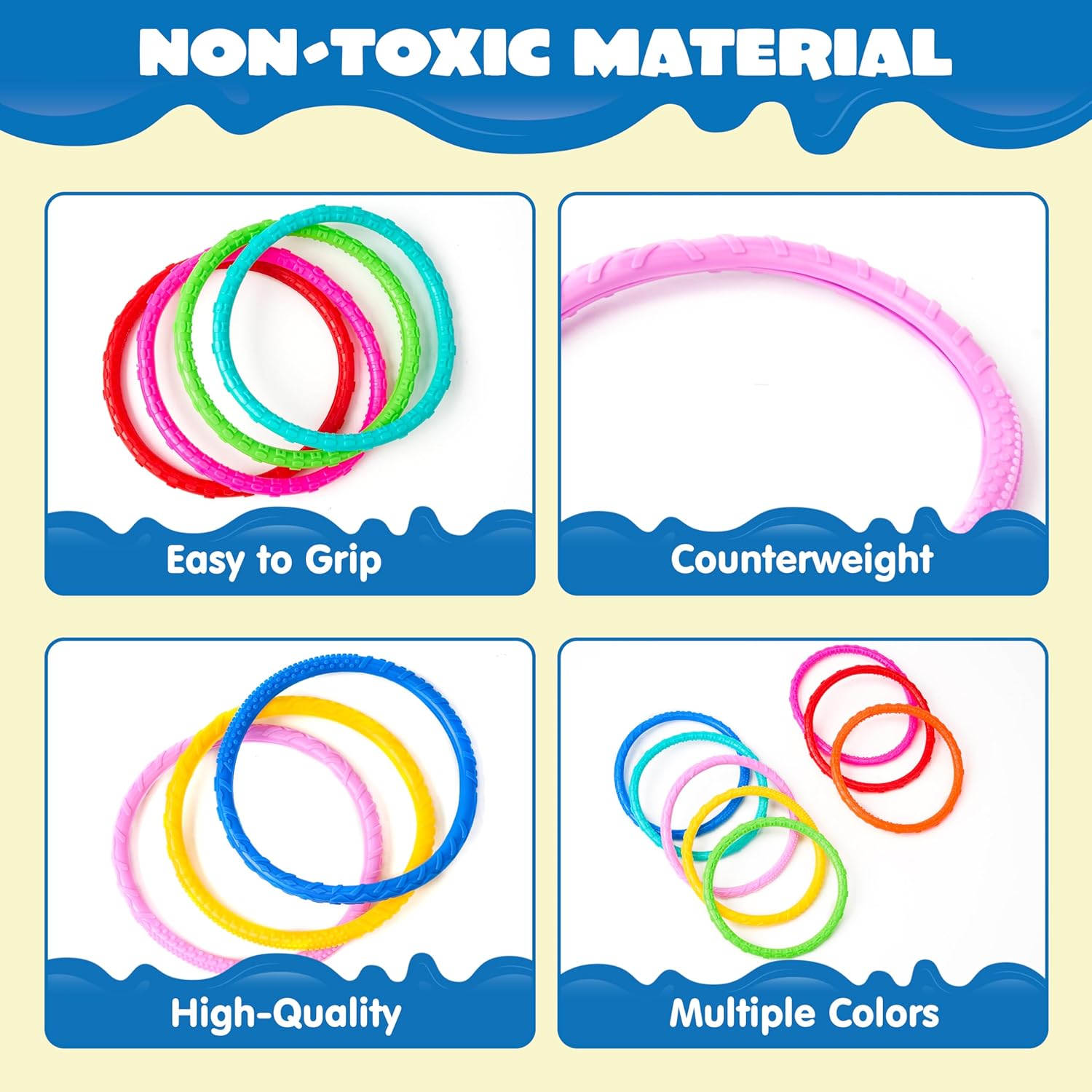 Detalle 2 de JOYIN dive rings 8 pack for kids