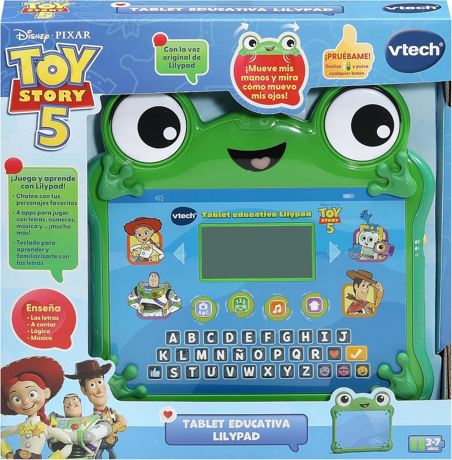 Thumbnail 2 de VTech Lilypad Przeglądaj i ucz się – tablet edukacyjny Toy Story 5, wersja hiszpańska