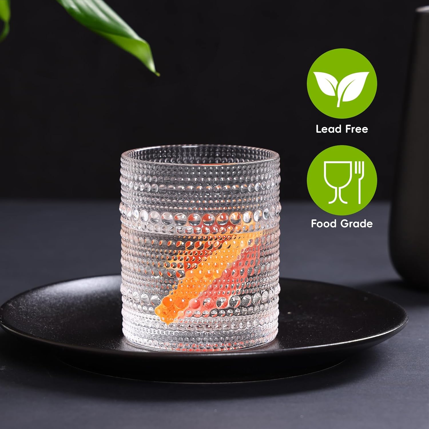 Detalle de Moretoes Hobnail Glasses Set of 12 12 Oz