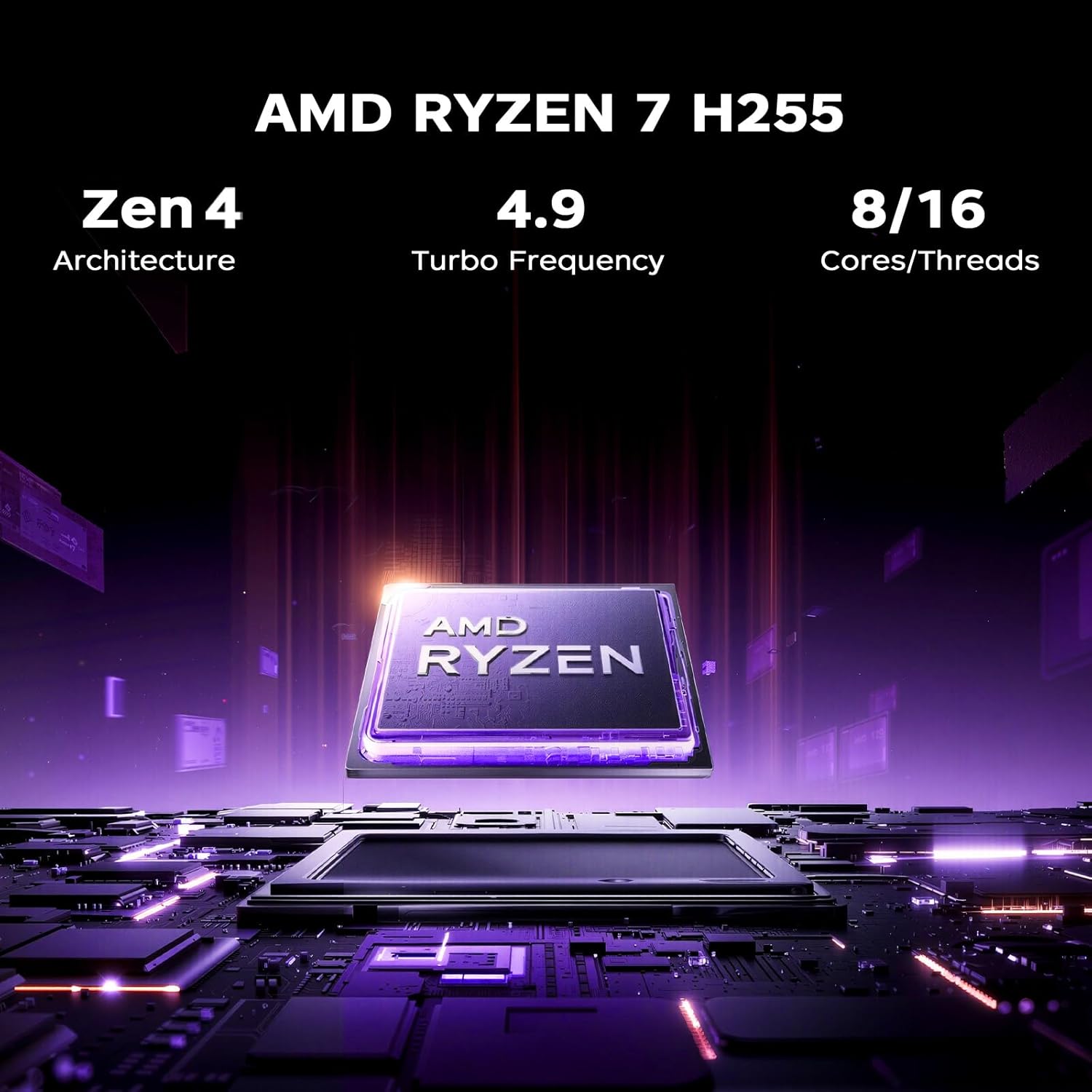 Thumbnail 2 de Tivique RX16 Gaming Ryzen 7 fino a 4,9 GHz