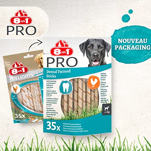 Detalle de 8in1 Delights Sticks Dentelés Chien – 35 pièces
