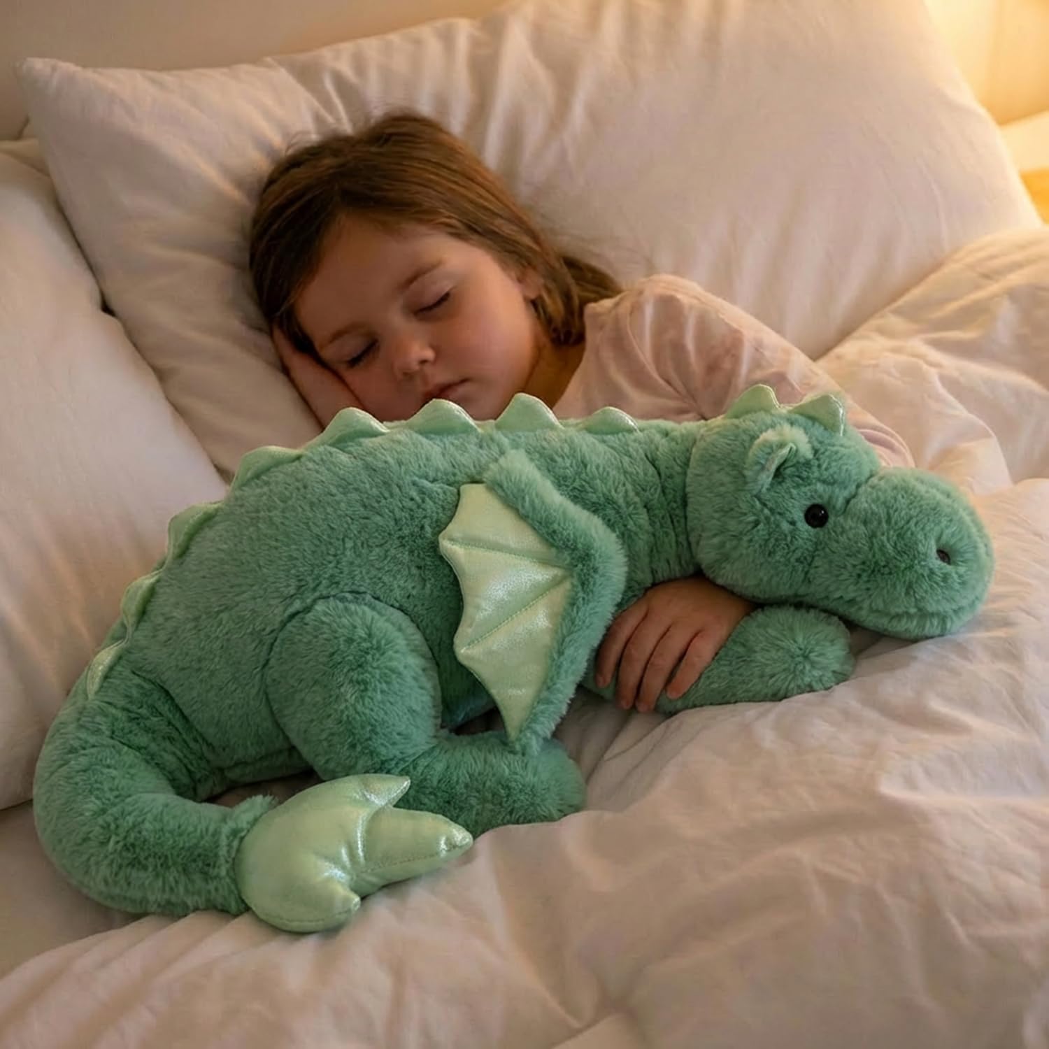 Detalle de ARELUX Large 36in Cute Dragon Plush Pillow: Soft, Safe, Multi-Purpose Cuddly Giant