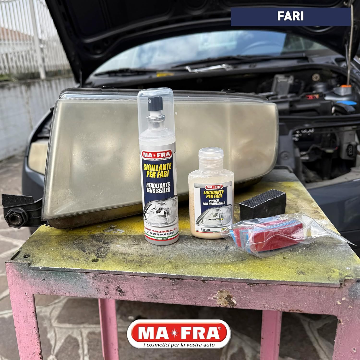 Thumbnail 3 de Ma-Fra Kit Rigenera Fari: kit completo per lucidare e sigillare fari