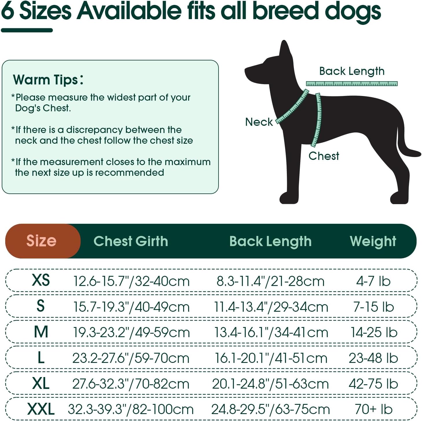 Thumbnail 1 de Kuoser Combinaison de récupération pour chien après chirurgie – tailles XS à XXL