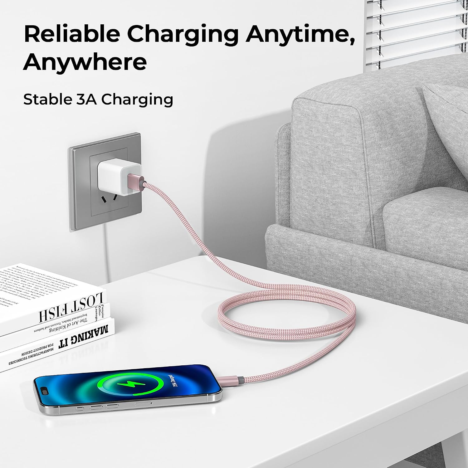 Detalle 2 de USB-C Ladekabel 1 m 2er Set