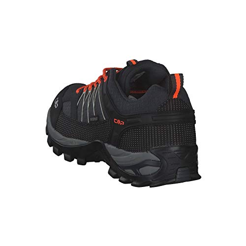 Detalle 2 de CMP Rigel Low Trekking Shoes Wp – Scarpe da trekking Uomo Antracite-Flash Orange, 40 EU