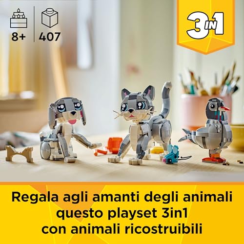 Thumbnail 1 de LEGO Creator 3in1 Gatto Gioioso (31163) – 3 modelli in 1: gatto, cane o piccione