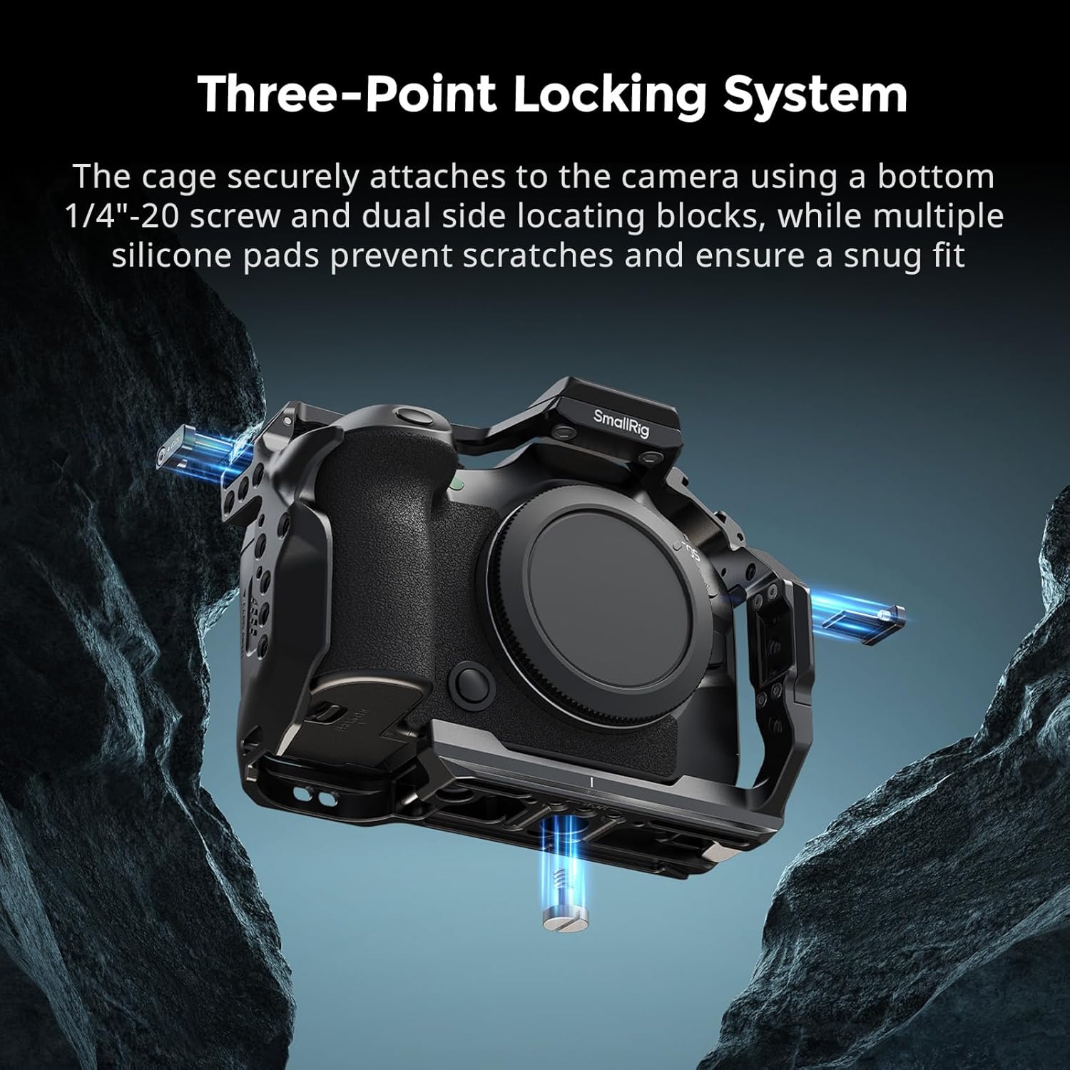 Detalle de SmallRig R6 Mark III HawkLock Cage Kit for Canon R6 Mark III / R6 Mark II