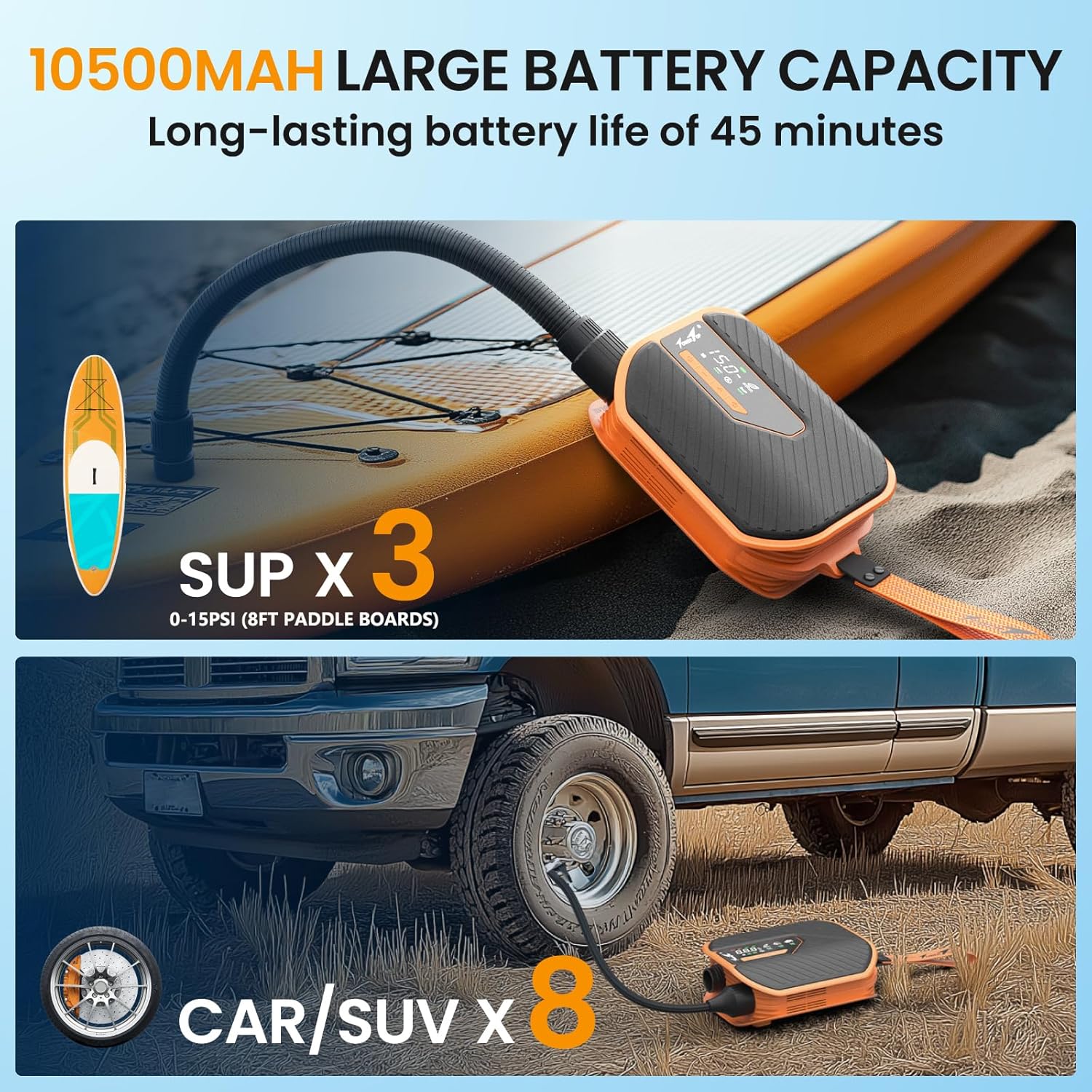 Thumbnail 3 de TowerTop Electric Paddle Board Pump 10500mAh