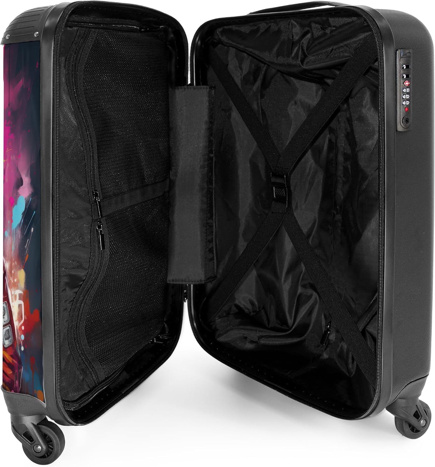 Detalle 2 de NoBoringSuitcases Panda Maleta de Mano ✈️ 55x40x20 cm